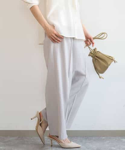 F1LGD46180  【小さいサイズ】[UVカット/接触冷感/速乾/洗える]バイオヴィンテージツイル ワイドストレートパンツ