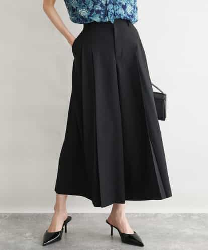 F1LGD51170 MK MICHEL KLEIN(小さいサイズ) 【小さいサイズ】[UVカット/接触冷感/洗える]サテンワイドパンツ