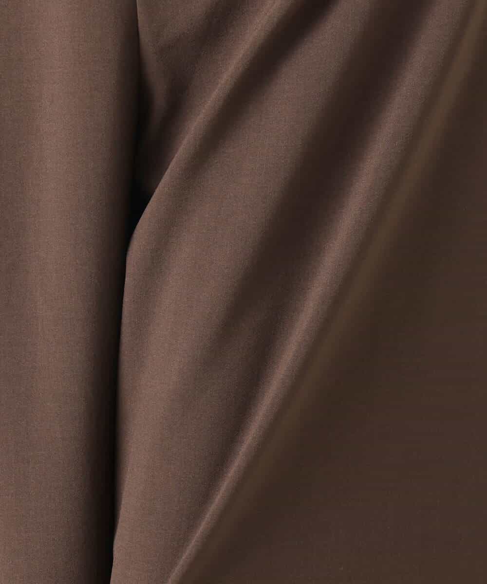 F1LGD56160 MK MICHEL KLEIN(小さいサイズ)(メゾン ドゥ サンク) 【小さいサイズ】[洗える]リネンライクストレッチ ストレートワイドパンツ ベージュ