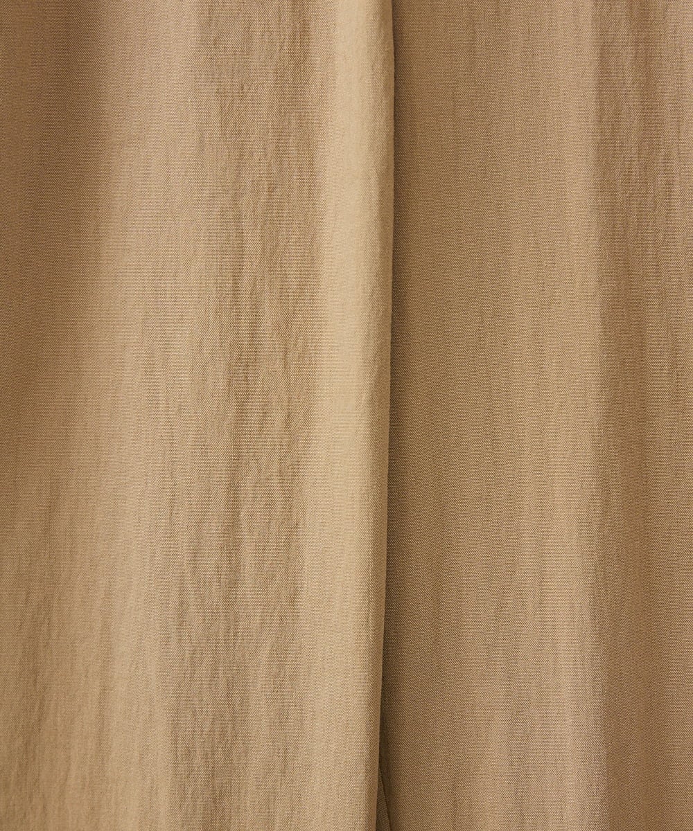 F1LGP52130 MK MICHEL KLEIN(小さいサイズ)(メゾン ドゥ サンク) 【小さいサイズ/洗える】リボンベルト付きテーパードパンツ キャメル