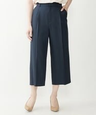 F1LGP56150 MK MICHEL KLEIN(小さいサイズ)(メゾン ドゥ サンク) 【小さいサイズ/Comfortシリーズ】リネンライクベーシックワイドパンツ ライトブルー