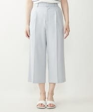 F1LGP56150 MK MICHEL KLEIN(小さいサイズ)(メゾン ドゥ サンク) 【小さいサイズ/Comfortシリーズ】リネンライクベーシックワイドパンツ ライトブルー