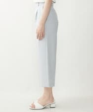 F1LGP56150 MK MICHEL KLEIN(小さいサイズ)(メゾン ドゥ サンク) 【小さいサイズ/Comfortシリーズ】リネンライクベーシックワイドパンツ ライトブルー
