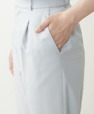 F1LGP56150 MK MICHEL KLEIN(小さいサイズ)(メゾン ドゥ サンク) 【小さいサイズ/Comfortシリーズ】リネンライクベーシックワイドパンツ ライトブルー