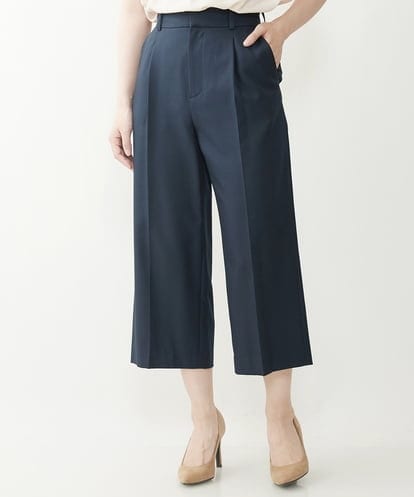 F1LGP56150  【小さいサイズ/Comfortシリーズ】リネンライクベーシックワイドパンツ