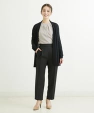F1LGS36130 MK MICHEL KLEIN(小さいサイズ)(メゾン ドゥ サンク) 【小さいサイズ】リラックステーパードパンツ/洗える ベージュ