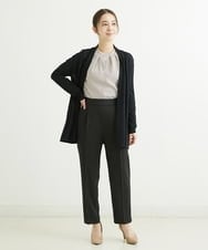 F1LGS36130 MK MICHEL KLEIN(小さいサイズ)(メゾン ドゥ サンク) 【小さいサイズ】リラックステーパードパンツ/洗える ベージュ