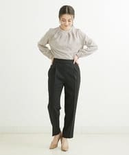 F1LGS36130 MK MICHEL KLEIN(小さいサイズ)(メゾン ドゥ サンク) 【小さいサイズ】リラックステーパードパンツ/洗える ベージュ