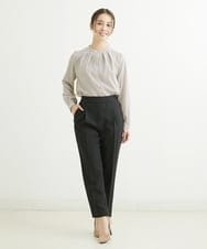 F1LGS36130 MK MICHEL KLEIN(小さいサイズ)(メゾン ドゥ サンク) 【小さいサイズ】リラックステーパードパンツ/洗える ベージュ