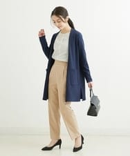 F1LGS36130 MK MICHEL KLEIN(小さいサイズ)(メゾン ドゥ サンク) 【小さいサイズ】リラックステーパードパンツ/洗える ベージュ