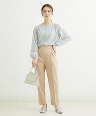 F1LGS36130 MK MICHEL KLEIN(小さいサイズ)(メゾン ドゥ サンク) 【小さいサイズ】リラックステーパードパンツ/洗える ベージュ