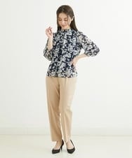 F1LGS36130 MK MICHEL KLEIN(小さいサイズ)(メゾン ドゥ サンク) 【小さいサイズ】リラックステーパードパンツ/洗える ベージュ