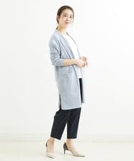 F1LGS53140 MK MICHEL KLEIN(小さいサイズ)(メゾン ドゥ サンク) 【小さいサイズ】ベルト付きテーパードパンツ/洗える サーモンピンク