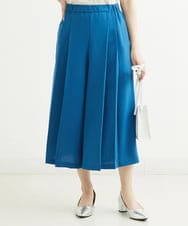 F1LGS66150 MK MICHEL KLEIN(小さいサイズ)(メゾン ドゥ サンク) 【小さいサイズ】プリーツデザインスカーチョ/洗える ブルー