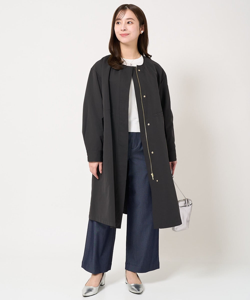 F1LGV30160 MK MICHEL KLEIN(小さいサイズ)(メゾン ドゥ サンク) 【小さいサイズ】デニムライクワイドパンツ/洗える ブルー