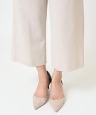 F1LGV37160 MK MICHEL KLEIN(小さいサイズ)(メゾン ドゥ サンク) 【小さいサイズ】ドライタッチ ワイドパンツ/洗える ネイビー