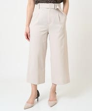 F1LGV37160 MK MICHEL KLEIN(小さいサイズ)(メゾン ドゥ サンク) 【小さいサイズ】ドライタッチ ワイドパンツ/洗える ベージュ