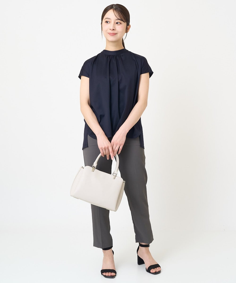 F1LGV58150 MK MICHEL KLEIN(小さいサイズ)(メゾン ドゥ サンク) 【小さいサイズ】ストレッチテーパードパンツ/UVカット/接触冷感/セットアップ対応/洗える ベージュ