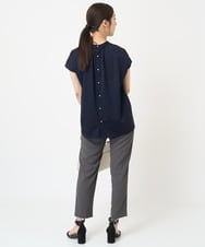 F1LGV58150 MK MICHEL KLEIN(小さいサイズ)(メゾン ドゥ サンク) 【小さいサイズ】ストレッチテーパードパンツ/UVカット/接触冷感/セットアップ対応/洗える ベージュ