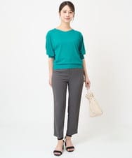 F1LGV58150 MK MICHEL KLEIN(小さいサイズ)(メゾン ドゥ サンク) 【小さいサイズ】ストレッチテーパードパンツ/UVカット/接触冷感/セットアップ対応/洗える ベージュ
