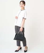 F1LGV58150 MK MICHEL KLEIN(小さいサイズ)(メゾン ドゥ サンク) 【小さいサイズ】ストレッチテーパードパンツ/UVカット/接触冷感/セットアップ対応/洗える ベージュ