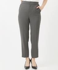 F1LGV58150 MK MICHEL KLEIN(小さいサイズ)(メゾン ドゥ サンク) 【小さいサイズ】ストレッチテーパードパンツ/UVカット/接触冷感/セットアップ対応/洗える ダークグレー