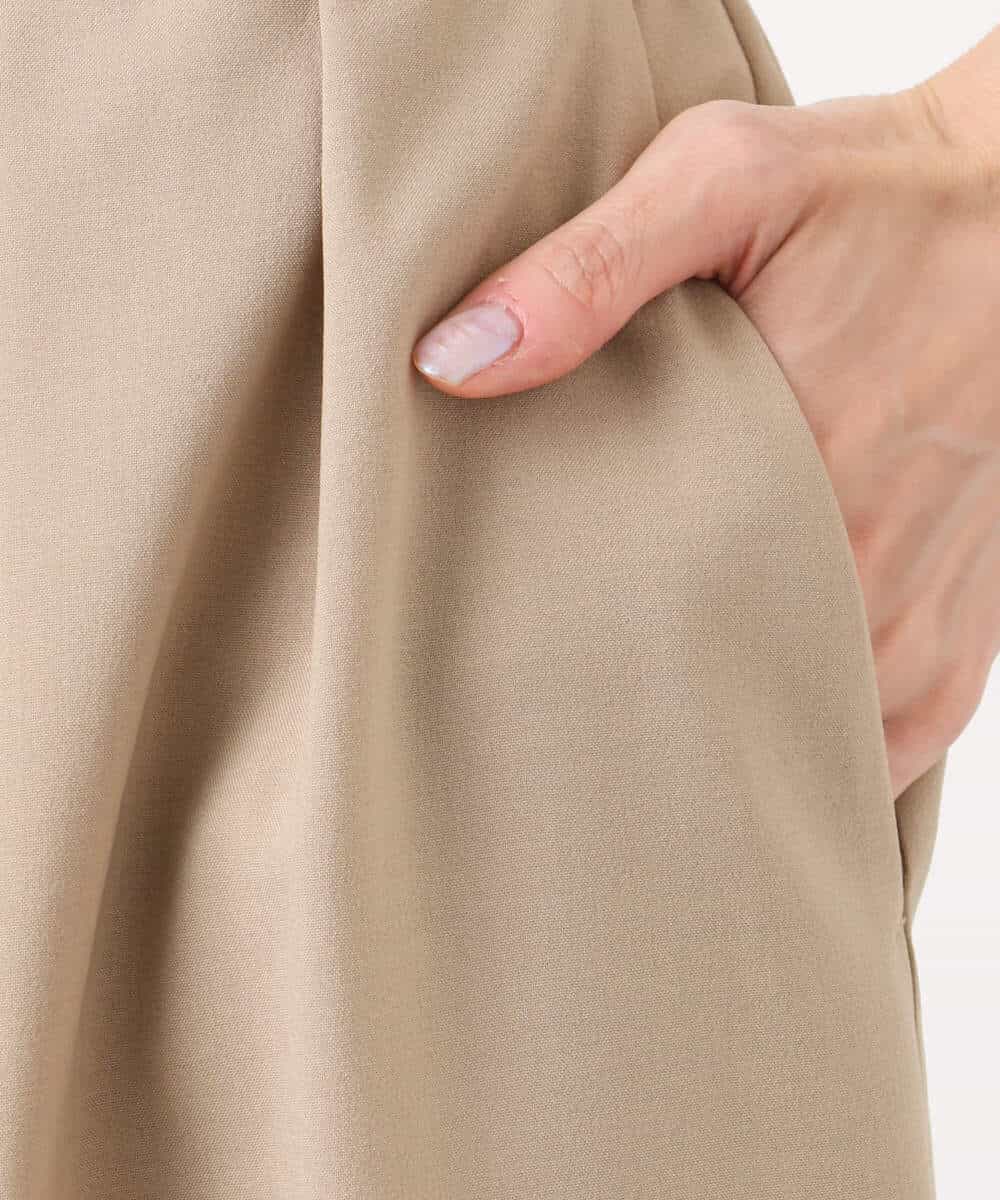 F1LHA68160 MK MICHEL KLEIN(小さいサイズ)(メゾン ドゥ サンク) 【小さいサイズ】2タックワイドパンツ/洗える ベージュ