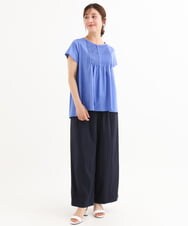 F1LHD60150 MK MICHEL KLEIN(小さいサイズ)(メゾン ドゥ サンク) 【小さいサイズ】[接触冷感/洗える]リラクシーワイドパンツ ベージュ