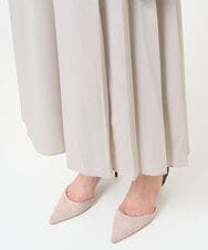 F1LHV64160 MK MICHEL KLEIN(小さいサイズ)(メゾン ドゥ サンク) 【小さいサイズ】サイドプリーツガウチョパンツ/洗える ベージュ