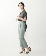 F1LIP14130 MK MICHEL KLEIN(小さいサイズ)(メゾン ドゥ サンク) 【小さいサイズ】ベーシックテーパードパンツ（無地・チェック）/Comfortシリーズ/洗える ミント（無地）