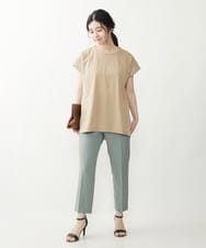F1LIP14130 MK MICHEL KLEIN(小さいサイズ)(メゾン ドゥ サンク) 【小さいサイズ】ベーシックテーパードパンツ（無地・チェック）/Comfortシリーズ/洗える ミント（無地）