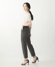 F1LIP14130 MK MICHEL KLEIN(小さいサイズ)(メゾン ドゥ サンク) 【小さいサイズ】ベーシックテーパードパンツ（無地・チェック）/Comfortシリーズ/洗える ミント（無地）