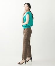 F1LIP14130 MK MICHEL KLEIN(小さいサイズ)(メゾン ドゥ サンク) 【小さいサイズ】ベーシックテーパードパンツ（無地・チェック）/Comfortシリーズ/洗える ミント（無地）
