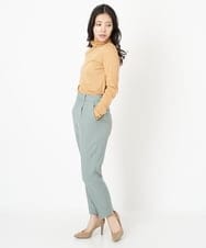 F1LIP14130 MK MICHEL KLEIN(小さいサイズ)(メゾン ドゥ サンク) 【小さいサイズ】ベーシックテーパードパンツ（無地・チェック）/Comfortシリーズ/洗える ミント（無地）