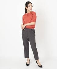 F1LIP14130 MK MICHEL KLEIN(小さいサイズ)(メゾン ドゥ サンク) 【小さいサイズ】ベーシックテーパードパンツ（無地・チェック）/Comfortシリーズ/洗える ミント（無地）
