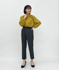 F1LIP14130 MK MICHEL KLEIN(小さいサイズ)(メゾン ドゥ サンク) 【小さいサイズ】ベーシックテーパードパンツ（無地・チェック）/Comfortシリーズ/洗える ミント（無地）