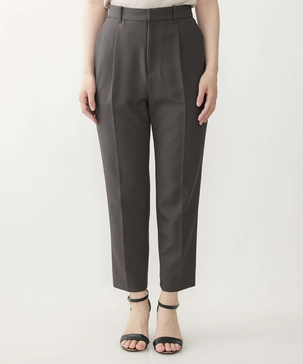 F1LIP14130 MK MICHEL KLEIN(小さいサイズ)(メゾン ドゥ サンク) 【小さいサイズ】ベーシックテーパードパンツ（無地・チェック）/Comfortシリーズ/洗える ミント（無地）