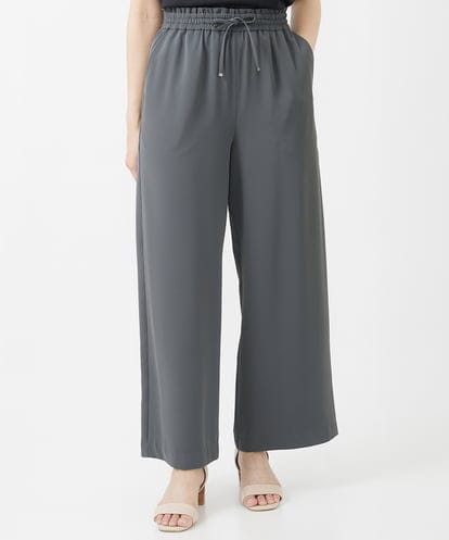 F1LIV10140  【小さいサイズ】リラクシーシルエットイージーワイドパンツ/洗える