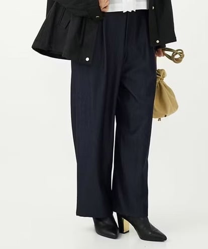 F1LJA80150  【小さいサイズ】ソフトデニムライクバレルパンツ/洗濯機で洗える