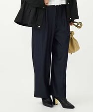 F1LJA80150 MK MICHEL KLEIN(小さいサイズ)(メゾン ドゥ サンク) 【小さいサイズ】ソフトデニムライクバレルパンツ/洗濯機で洗える ネイビー