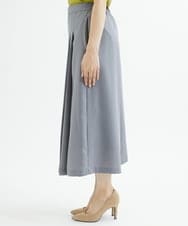 F1LJU33160 MK MICHEL KLEIN(小さいサイズ)(メゾン ドゥ サンク) 【小さいサイズ】フロントプリーツガウチョパンンツ/洗える ネイビー