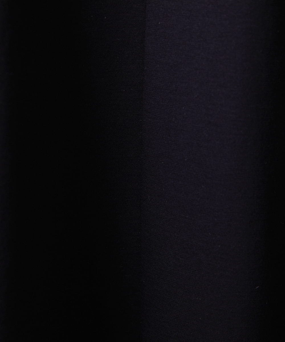 F1PIV73170 MK MICHEL KLEIN(小さいサイズ)(メゾン ドゥ サンク) 【小さいサイズ】ランタンスリーブAラインワンピース/洗える ターコイズブルー