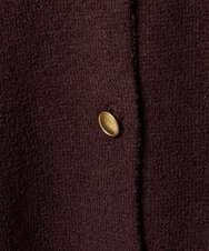 F1SAD42160 MK MICHEL KLEIN(小さいサイズ)(メゾン ドゥ サンク) 【小さいサイズ】ミニブークレーカーディガン/洗える ブラウン