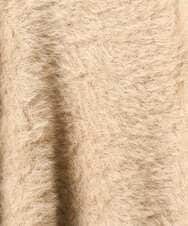 F1SAD44160 MK MICHEL KLEIN(小さいサイズ)(メゾン ドゥ サンク) 【小さいサイズ】フェザーニットカーディガン/洗える ベージュ