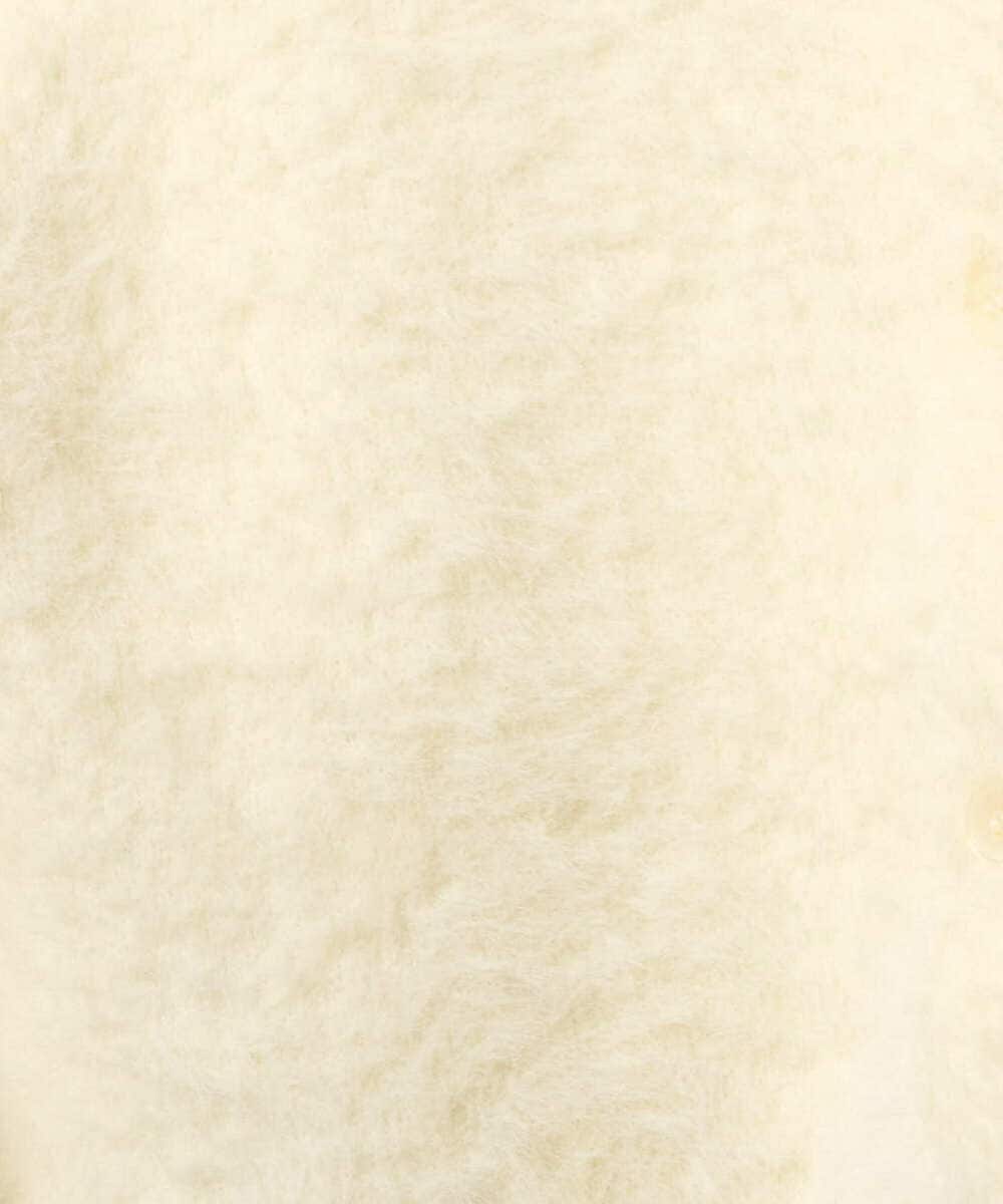 F1SAD44160 MK MICHEL KLEIN(小さいサイズ)(メゾン ドゥ サンク) 【小さいサイズ】フェザーニットカーディガン/洗える ベージュ