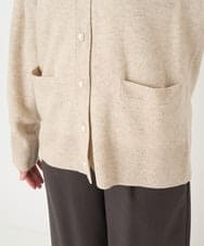F1SAV09160 MK MICHEL KLEIN(小さいサイズ)(メゾン ドゥ サンク) 【小さいサイズ】airwoolニットカーディガン ピンク