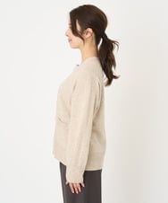 F1SAV09160 MK MICHEL KLEIN(小さいサイズ)(メゾン ドゥ サンク) 【小さいサイズ】airwoolニットカーディガン ピンク