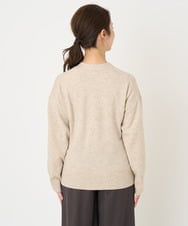 F1SAV09160 MK MICHEL KLEIN(小さいサイズ)(メゾン ドゥ サンク) 【小さいサイズ】airwoolニットカーディガン ピンク