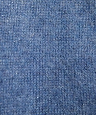 F1SAV12160 MK MICHEL KLEIN(小さいサイズ)(メゾン ドゥ サンク) 【小さいサイズ】ラメ入り起毛ニットカーディガン/洗える ブルー