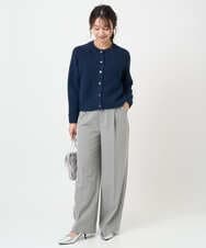 F1SBD50160 MK MICHEL KLEIN(小さいサイズ)(メゾン ドゥ サンク) 【小さいサイズ】ヘアリーニットカーディガン/洗える ピンク